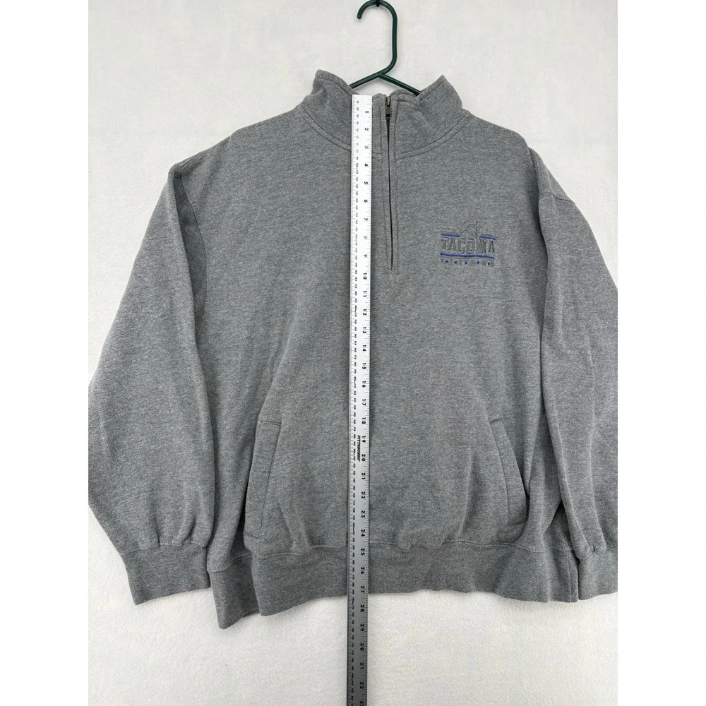 MV Sport Quarter Zip Pullover Sweater Gray Tacoma Titans Mens XL